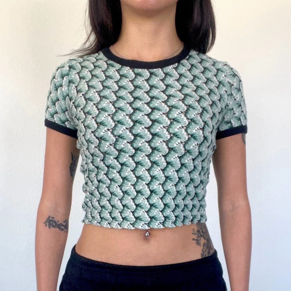 ZARA TEXTURED CROP TOP